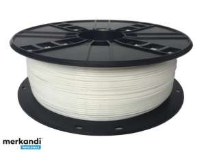 Gembird 3D Yazıcı PETG Plastik Filament 1.75 mm Beyaz 3DP-PETG1.75-01-W