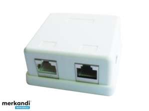 CableXpert 2-Port LAN priklopna vtičnica na ometu NCAC-HS-SMB2