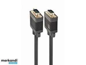 CableXpert VGA dual-skjermet m / 2 * ferrite 3m kabel CC-PPVGA-10-B
