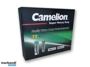 Šetrič batérie Camelion Super Heavy Duty (72 ks.=36xAA, 36xAAA)