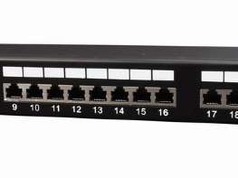 Panel de conexión blindado CableXpert Cat.6 de 24 puertos 19 1U NPP-C624-002