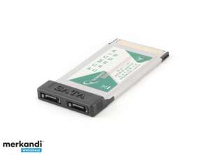 Gembird Serial ATA CardBus PCMCIA-kort 2 SATA-portar PCMCIA-SATA2