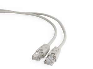 CableXpert CAT5e UTP ielāpa kabelis pelēks 7.5 m PP12-7.5M