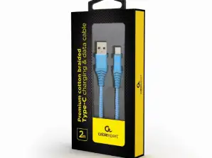 Cable de carga USB CableXpert Type-C 2 m CC-USB2B-AMCM