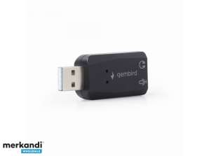 Gembird USB Stereo Ses Kartı Virtus siyah SC-USB2.0-01