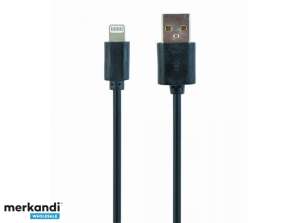 CableXpert Lightning 8-pin Charging Cable 2m CC-USB2-AMLM-2M
