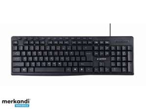 Gembird Multimedia Keyboard USB US lay-out zwart KB-UM-107