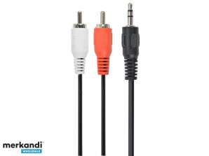 Kabel CableXpert 3,5 mm stereo na RCA kabel 0,2 m CCA-458/0,2