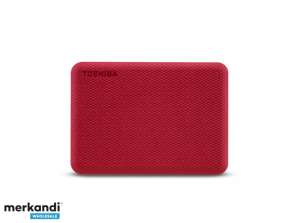 Toshiba Canvio Advance 2TB червен 2.5 външен HDTCA20ER3AA