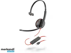 Plantronics Headset Blackwire C3215 Monaural USB + 3,5mm 209746-201
