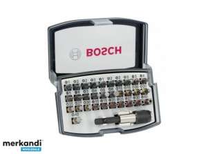 BOSCH 32 pieces adjusting screw. Bits with colors. Marking 2607017319