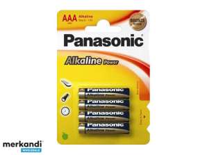 Batteria Panasonic Alcaline Power LR03 Micro AAA 4 pz.