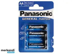 Panasonic Battery (blu) Generale R6 Mignon AA (4 pezzi)