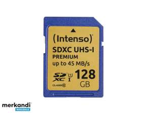 Intenso SDXC Card 128GB Class 10 UHS I Premium 3421491