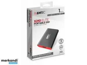 EMTEC SSD 1TB 3.2 Gen2 X210 nešiojama SSD lizdinė plokštelė ECSSD1TX210