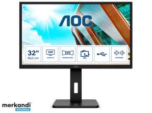 AOC LED-skærm Q32P2 - 80 cm (31,5) - 2560 x 1440 QHD - Q32P2