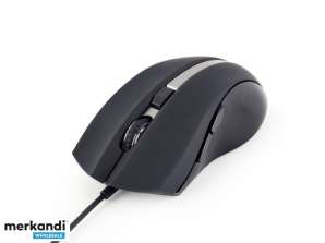 Gembird USB G-laser mouse 2400 dpi 6-button czarny - Maus MUS-GU-02