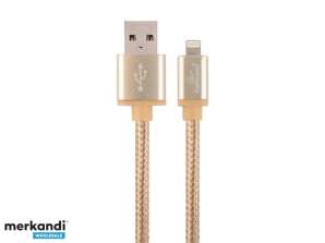 CableXpert 1.8m - USB A - Lightning - Zlato CCB-MUSB2B-AMLM-6-G