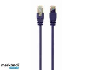 CableXpert patchcord RJ45 cat. 6A SFTP LSZH 0.5m purple   PP6A LSZHCU V 0.5M