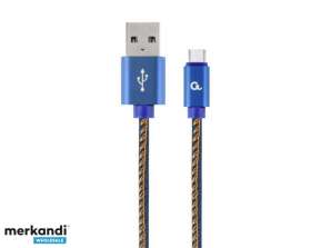 Cablexpert 1 m - USB A - USB C - USB 2.0 - 480 Mbit/s - Blå CC-USB2J-AMCM-1M-BL