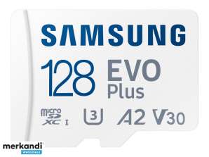 Samsung MicroSDXC 128GB EVO Plus CL10 UHS-I U3 + adapteris MB-MC128KA/EU
