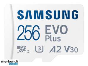Samsung MicroSDXC 256 Go EVO Plus CL10 UHS-I U3 + Adaptateur MB-MC256KA / EU