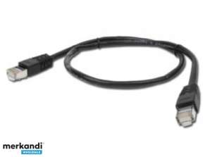 CableXpert patch kábel Cat.6 UTP 2m -Cat6 - U/UTP RJ-45 - Fekete PP6-2M/BK
