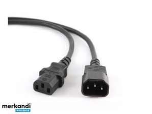 CableXpert 3 m - C14-koppling - C14-koppling - Svart PC-189-VDE-3M