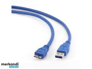 CableXpert USB 3.0 - 3 m - USB A - Micro-USB B - USB 3.2 Gen 1- Erkek/Erkek - Bla