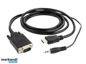 CableXpert VGA - HDMI/3.5mm - Мъжки - Мъжки - 1920 x 1080 пиксела CC-DP-HDMI-5M