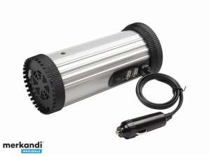 EnerGenie power adapter/inverter Car 150 W Aluminium black EG-PWC150-01
