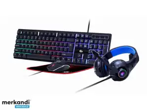 Gembird Gaming SetinchGhostinch with 4in1 backlight keyboard mouse pad GGS UMGL4 02