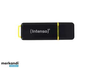 Високоскоростна линия Intenso - 128 GB - USB Type-A - 3.2 Gen 1 (3.1 Gen 1) - 250 MB/s - Капачка - Черна
