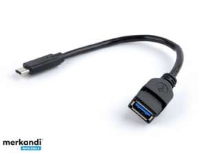 KabelXpert 0.2m - USB Type-C - USB Type-A - Svart A-OTG-CMAF3-01