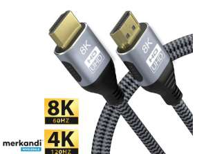 CableXpert HDMI Cable with Ethernet, 8K Series,CCB-HDMI8K-1M