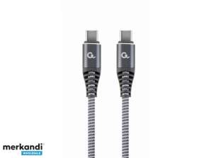 CableXpert USB 2.0 Type-C (cm/cm), PD 60W, CC-USB2B-CMCM60-1.5M
