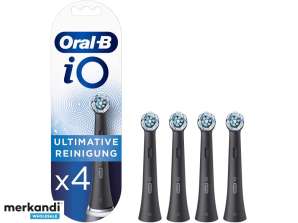 Oral-B iO Ultimate Clean Birstes Replacement Birstes CW-4 melnas