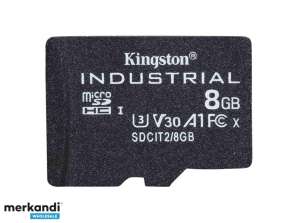 KINGSTON Industrial 8 GB microSDHC, minnekort SDCIT2 / 8GBSP