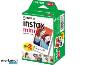 FUJIFILM Fuji Instax Mini Película instantánea en color Paquete doble 2x10
