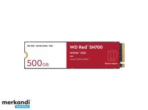 WD SSD Red SN700 500GB NVMe M.2 PCIE Gen3 - Disco a stato solido WDS500G1R0C