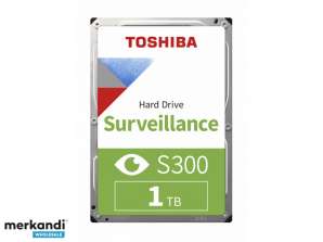 Toshiba HDD S300 novērošana 1TB 5700rpm Sata III 64MB (D) HDWV110UZSVA