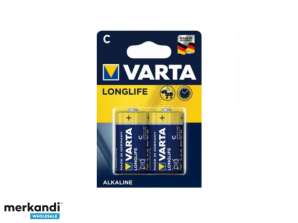 Varta Batterie Longlife Alcalina, Baby C, LR14, 1.5V Blíster (paquete de 2)