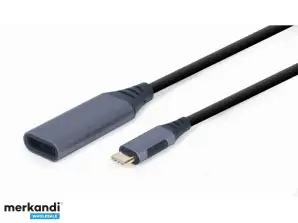 Przejściówka USB Typ C DisplayPort Męska Gwiezdna Szarość A USB3C DPF 01