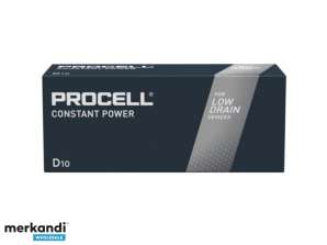 Duracell PROCELL konstant mono, D, LR20, 1,5 V batteri (10-pakning)