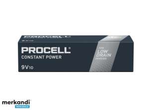 Duracell PROCELL Konstant E-blokk batteri, 6LR61, 9V (10-pakning)