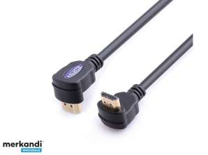 Reekin HDMI-kabel - 2,0 meter - FULL HD 2x 90 grader (høy hastighet w. Ethernet)