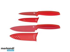 WMF knife set stainless steel red ergonomic touch 18.7908.5100