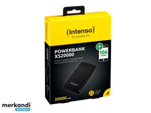 Intenso Powerbank XS20000 sort 20000 mAh inkl. USB-A til Type-C - 7313550