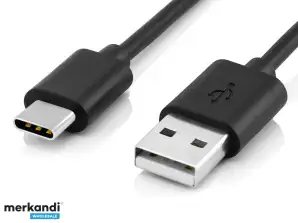 Зарядний кабель Reekin USB 2.0 USB-C для комутатора Nintendo 2 метри (чорний)