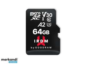 GOODRAM IRDM microSDXC 64GB V30 UHS-I U3+ adapter IR-M2AA-0640R12